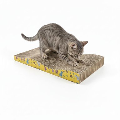 RASCADOR CAMA PARA GATO RECTANGULAR PLANO 2 EN 1 DE 43X21CM