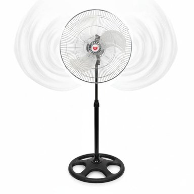 VENTILADOR PEDESTAL GRANDE 130X50CM ALTA POTENCIA 100W 3 ASPAS Y 3 VELOCIDADES