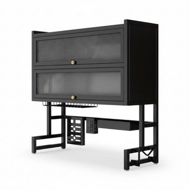 ORGANIZADOR Y ESCURRIDOR DE PLATOS 3 NIVELES CON DOBLE TAPA ACERO AL CARBONO 85CM - 8
