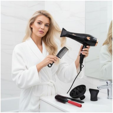 SECADORA DE CABELLO PROFESIONAL 1260 5 EN 1 DE 5000W - 2