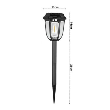 LÁMPARA CON PANEL SOLAR TIPO ESTACA LE-LT0021 IMPERMEABLE SENSOR MOVIMIENTO - 8