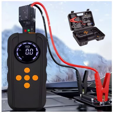 ARRANCADOR DE BATERÍA PARA AUTOS 4 EN 1 MULTIFUNCIÓN COMPRESOR POWER BANK LINTERNA - 2