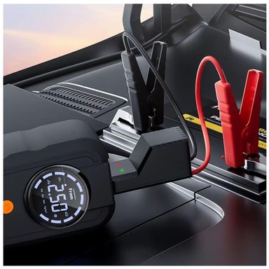ARRANCADOR DE BATERÍA PARA AUTOS 4 EN 1 MULTIFUNCIÓN COMPRESOR POWER BANK LINTERNA - 6