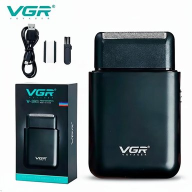 MÁQUINA AFEITADORA ELÉCTRICA RECARGABLE SHAVER VGR V-390 2 EN 1 RASURADORA PATILLERA - 8
