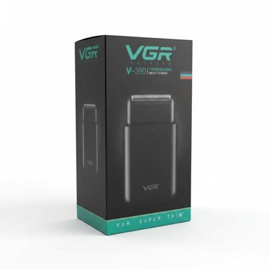 MÁQUINA AFEITADORA ELÉCTRICA RECARGABLE SHAVER VGR V-390 2 EN 1 RASURADORA PATILLERA - 9