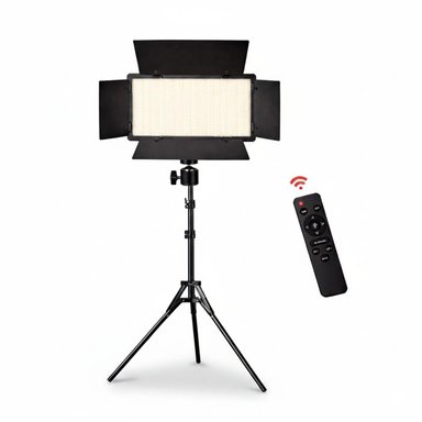 PANEL LUZ LED RL1200 ILUMINACIÓN DE ESTUDIO FOTOGRAFÍA + TRÍPODE + CONTROL REMOTO - 6