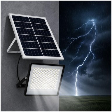 LÁMPARA PANEL SOLAR REFLECTOR 800W IMPERMEABLE 644 LEDS CONTROL REMOTO - 4