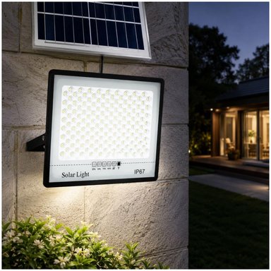 LÁMPARA PANEL SOLAR REFLECTOR 800W IMPERMEABLE 644 LEDS CONTROL REMOTO - 7