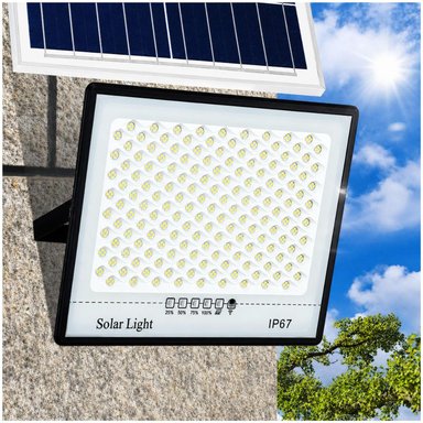 LÁMPARA PANEL SOLAR REFLECTOR 800W IMPERMEABLE 644 LEDS CONTROL REMOTO - 8