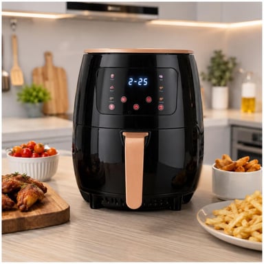 FREIDORA DE AIRE INTELIGENTE 2400W TESKA TK-389N 6 LITROS PANTALLA TÁCTIL LCD - 2