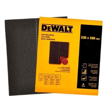 LIJA EN PLIEGO METAL FIERRO GRANO 40 - PACK 20 UNID  DEWALT