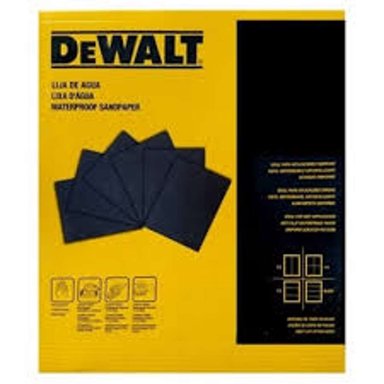LIJA EN PLIEGO AL AGUA GRANO 150 OXIDO ALUMINIO - PACK X 25 UNID  DEWALT