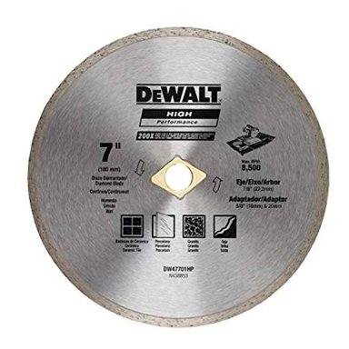 ACCESORIO HERRAMIENTA DEWALT DISCO DIAMANTADO 7' CONTINUO - HP