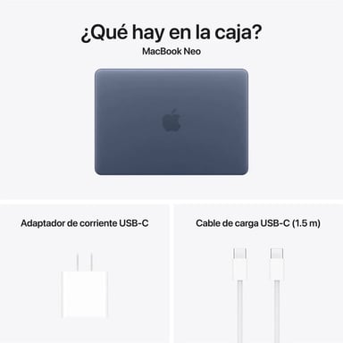 MACBOOK NEO 13 CHIP A18 PRO 8GB RAM 512B SSD TOUCH ID TECLADO INGLES - INDIGO - 4