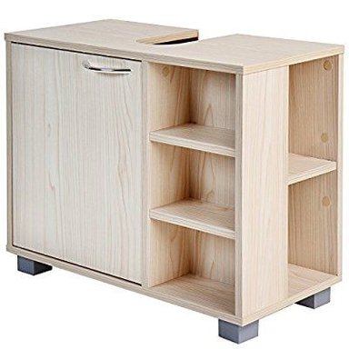 MUEBLE DE BAÑO R&R MUEBLES PRÁCTICO KIMA CON 1 PUERTA MARRÓN CLARO