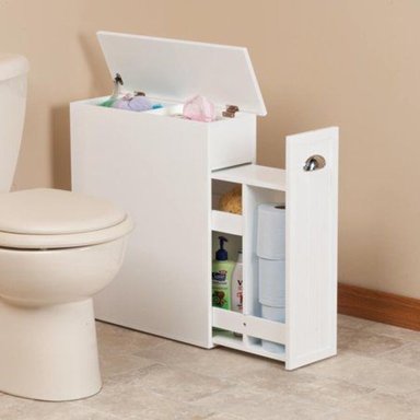 MUEBLE DE BAÑO R&R MUEBLES ORGANIZADOR MODERNO AGATA+1 CAJÓN BLANCO