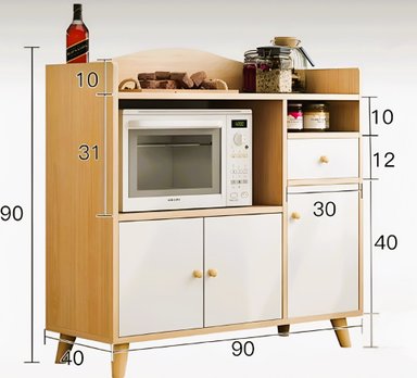 MUEBLE DE COCINA R&R MUEBLES RRC-003 1 CAJÓN PARA MICROONDAS VENECIA