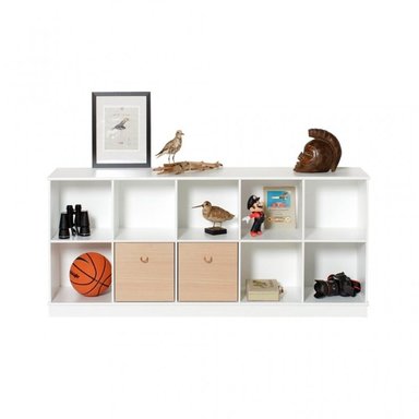 ESTANTE R&R MUEBLES RRC-010 BLANCO JUVENIL PRÁCTICO 2X5 OLIVER