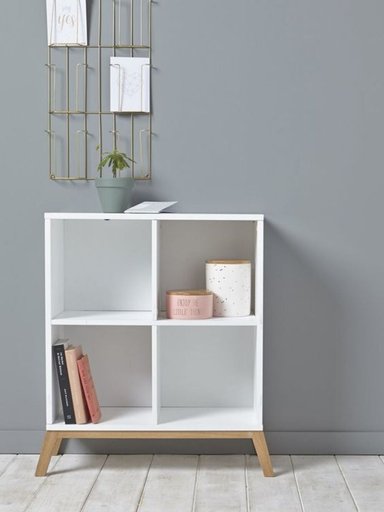 MUEBLE R&R MUEBLES RRC-011 BLANCO ESTANTE VINTAGE MULTIUSOS ROSALÍA