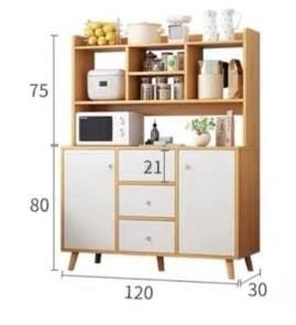 MUEBLE DE COCINA R&R MUEBLES EMILIA 3 CAJONES MODERNO 2 PUERTAS RYR MUEBLES