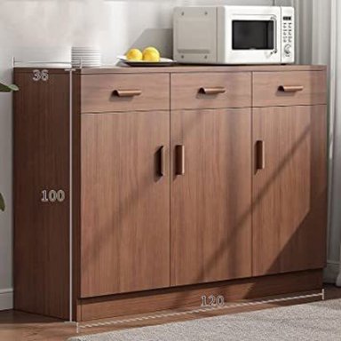 MUEBLE DE COCINA R&R MUEBLES POLI 3 CAJONES CONTEMPORANEO MARRÓN RYR MUEBLES