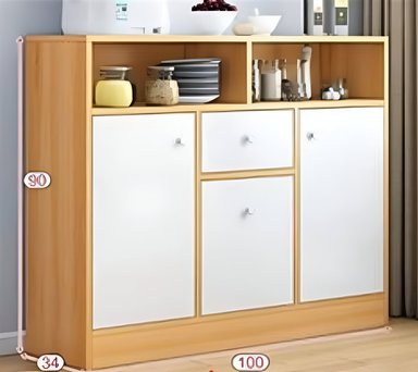 MUEBLE DE COCINA R&R MUEBLES SAMIR 2 CAJONES MODERNO RR MUEBLES