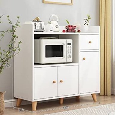 MUEBLE DE COCINA R&R MUEBLES BLANCA 1 CAJÓN VINTAGE 3 PUERTAS RYR MUEBLES - 1