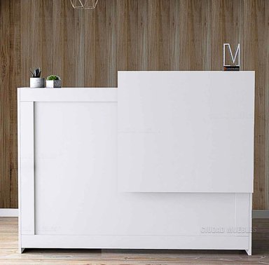 ESCRITORIO R&R MUEBLES RRC-067 140 CM X 45 CM BLANCO PARA RECEPCIÓN MODERNO CELGA
