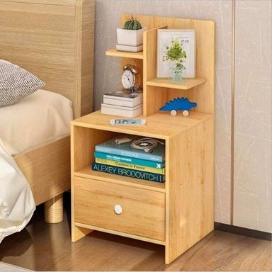 VELADOR R&R MUEBLES MODERNO GREGORY 1 CAJÓN RRC-161 HAYA