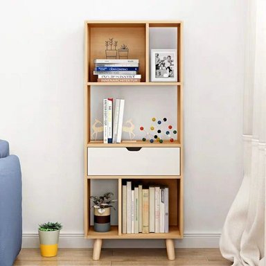 ESTANTE R&R MUEBLES MARRÓN CONTEMPORÁNEO JONÁS