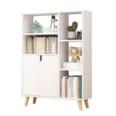 ESTANTE R&R MUEBLES BLANCO CONTEMPORÁNEO BAPÉ