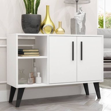 RECIBIDOR MODERNO RYR MUEBLES RRC-210 STEVEN BLANCO 2 PUERTAS - 1