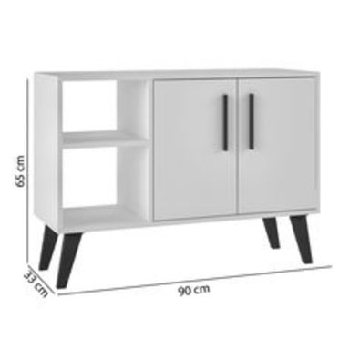 RECIBIDOR MODERNO RYR MUEBLES RRC-210 STEVEN BLANCO 2 PUERTAS - 2
