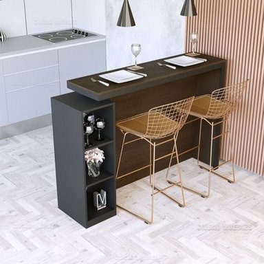 MESA BARRA R&R MUEBLES PARÍS DESAYUNADOR MODERNA 2 PERSONAS RYR MUEBLES