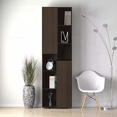 ESTANTE R&R MUEBLES RRC-261 WENGUE MODERNO DANIEL ALTO 189 CM