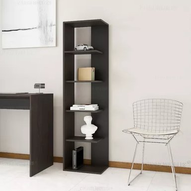 ESTANTE R&R MUEBLES RRC-266 NEGRO LINEAL MODERNO ANITA