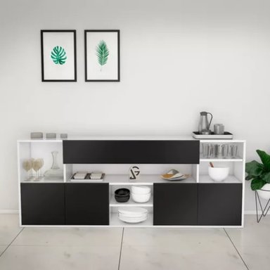 APARADOR R&R MUEBLES RRC-283 MELAMINA DE 18 MM. 4 PUERTAS 1 CAJÓN VAJILLERO MODERNO SANDI