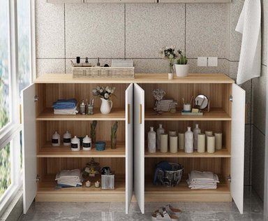 MUEBLE ORGANIZADOR PARA COCINA R&R MUEBLES FERNANDA 2 REPISAS 10CM 4 PUERTAS RYR MUEBLES - 2