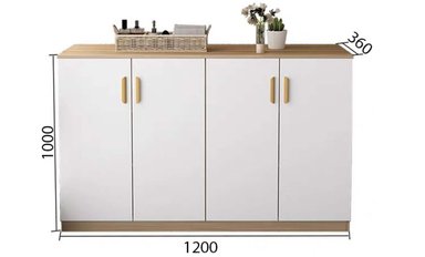 MUEBLE ORGANIZADOR PARA COCINA R&R MUEBLES FERNANDA 2 REPISAS 10CM 4 PUERTAS RYR MUEBLES - 3