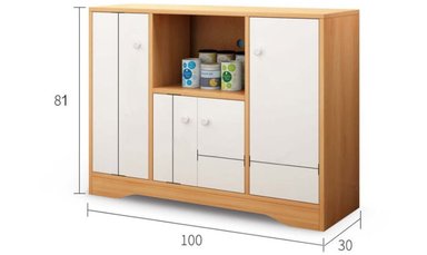 MUEBLE ORGANIZADOR PARA COCINA R&R MUEBLES DIANA 4 CAJONES 100CM RYR MUEBLES - 2