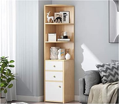 ESTANTE R&R MUEBLES RENZO MARRÓN CLARO MODERNO 150CM