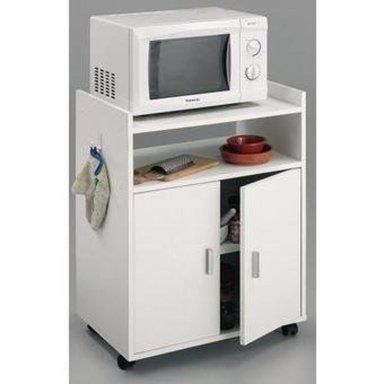 MUEBLE AUXILIAR DE COCINA R&R MUEBLES RRC-351 PARA MICROONDAS DANÉS BLANCO RYR MUEBLES