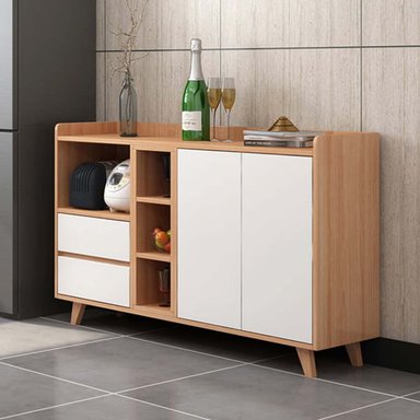 APARADOR R&R MUEBLES GRETTA MELAMINA 18MM 2 PUERTAS 2 CAJONES MODERNO 160 CM