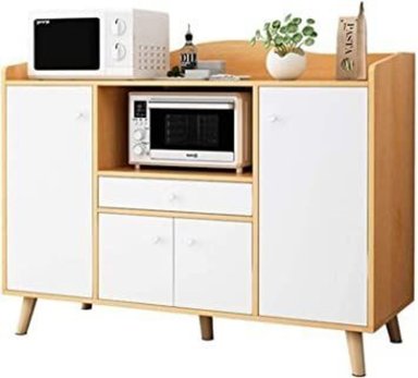 MUEBLE DE MICROONDAS R&R MUEBLES RRC-361 1 CAJÓN MODERNO JAMES LARGO 20 CM RYR MUEBLES