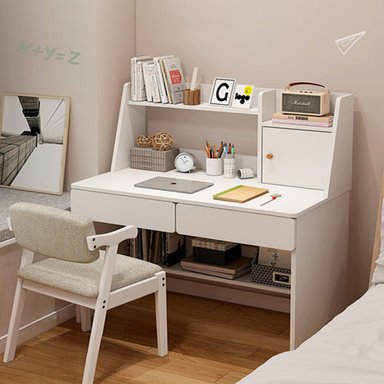 ESCRITORIO MODERNO R&R MUEBLES PAULA 100 CM X 45 CM BLANCO