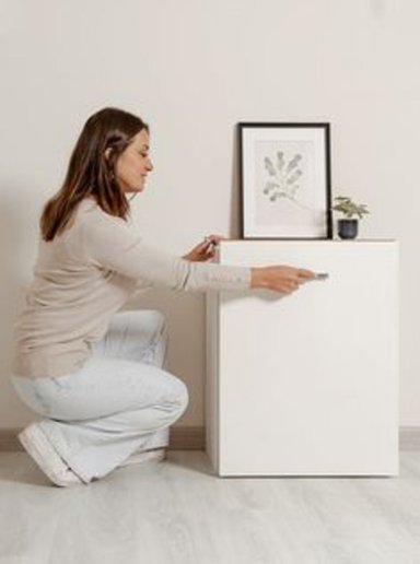 ESCRITORIO R&R MUEBLES ALICIA 55 CM X 35 CM BLANCO EXTENSIBLE MODERNO