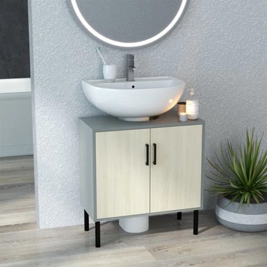 MUEBLE BAÑO R&R CHEZA MULTICOLOR INFERIOR LAVADERO 2 PUERTAS