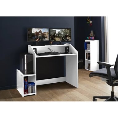 ESCRITORIO MODERNO R&R MUEBLES MIKOTO 116 CM X 53.5 CM BLANCO