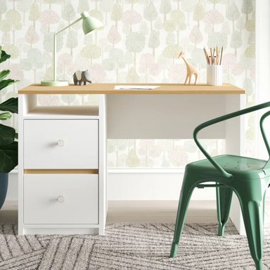 ESCRITORIO MODERNO R&R MUEBLES HIGURASHI 117 CM X 55 CM BLANCO