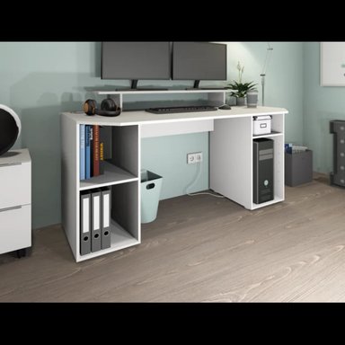 ESCRITORIO MODERNO R&R MUEBLES HINATSURU 160 CM X 70 CM BLANCO